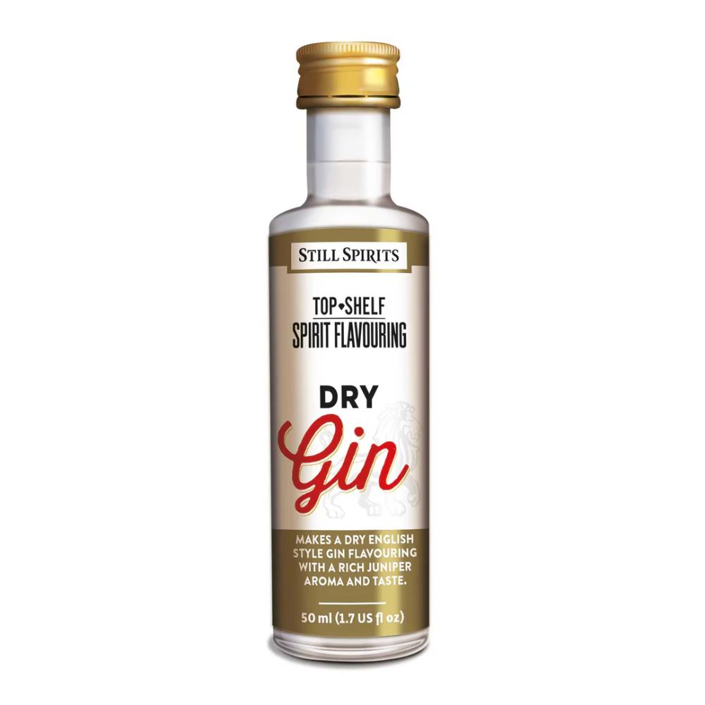 Still Spirits Top Shelf 50ml spirit flavouring - Makes 2.25L of English style dry gin spirit.