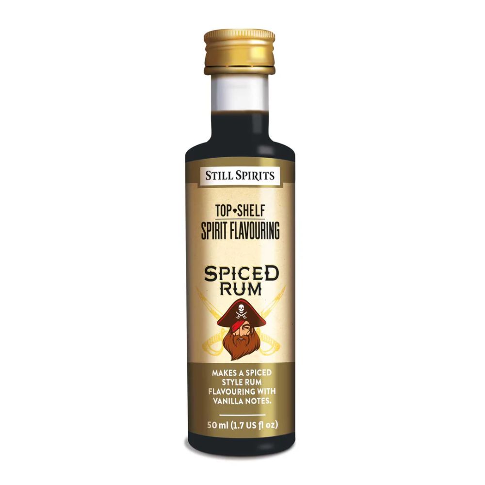 Still Spirits Top Shelf 50ml spirit flavouring - Makes 2.25L of spiced rum spirit.