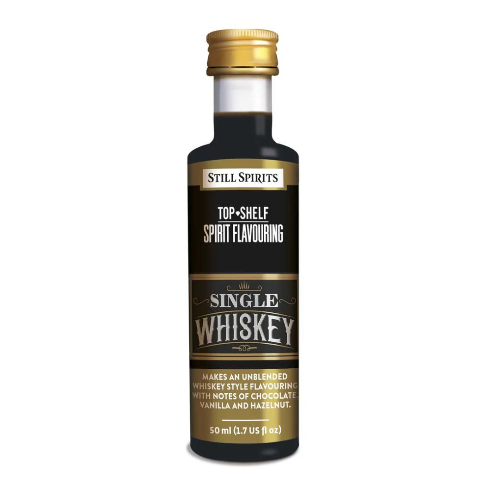 Still Spirits Top Shelf 50ml spirit flavouring - Makes 2.25L of unblended style whiskey spirit.