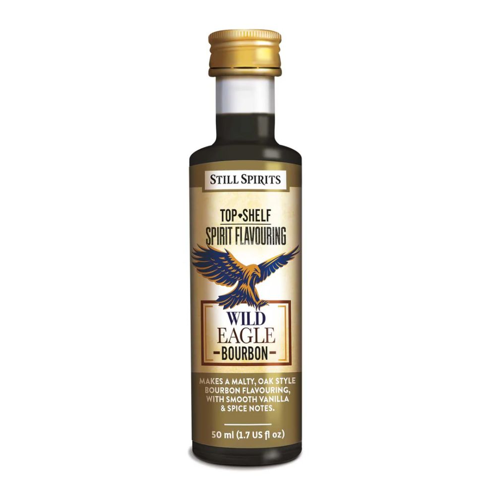 Still Spirits Top Shelf 50ml spirit flavouring - Makes 2.25L of malty, oak style bourbon spirit.