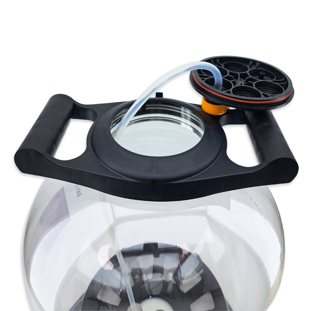 Hang your lid off the edge of the Easy-Grip threaded lid ring.