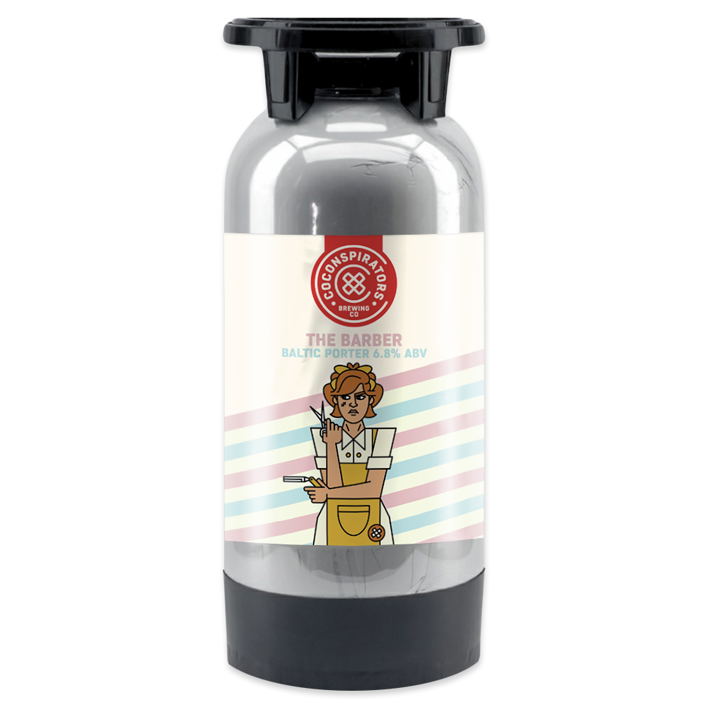 A 20L keg of Co-conspirators Baltic Porter with notes of chocolate, coffee and biscuit toastiness that fades into a restrained roastiness.