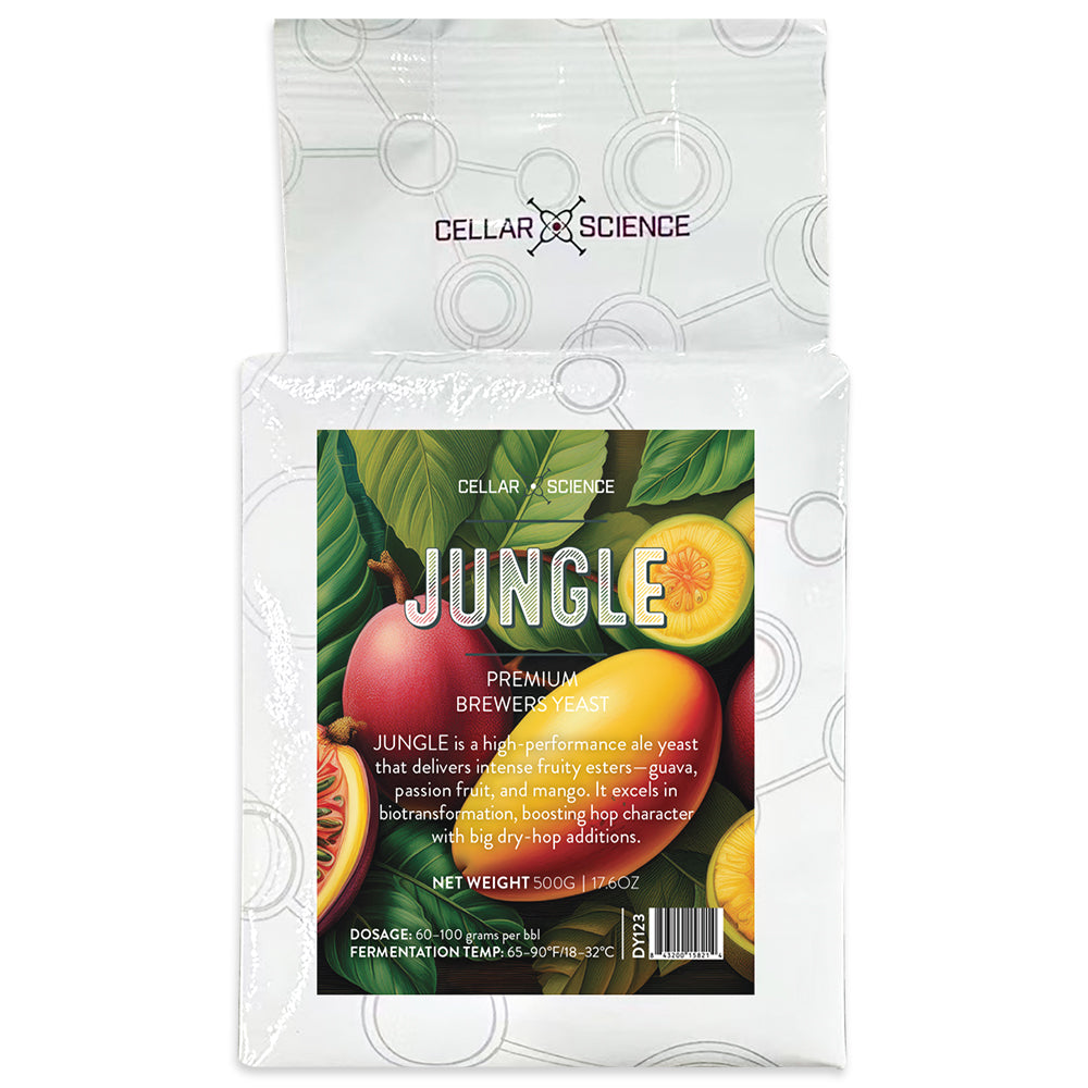 A high performance ale yeast strain that specializes in massive fruity esters. It produces a distinct guava, passion fruit and mango aroma.