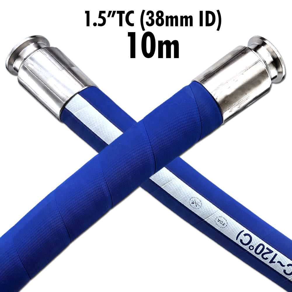 1.5 Inch TC (38mm ID) FlexiRoyal EPDM Brewery Hose - 10m