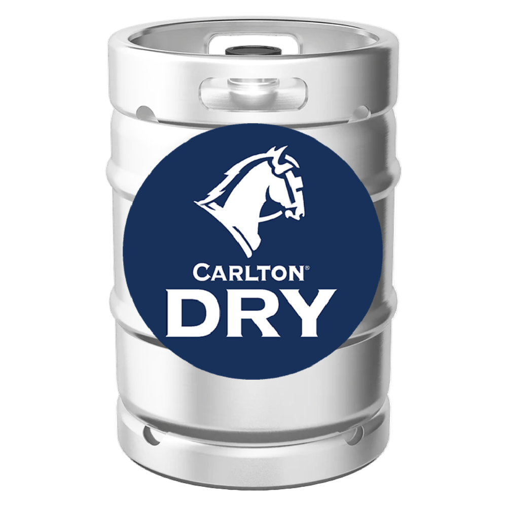 50L Keg of refreshing Carlton Dry - KegLand delivers straight to your man cave or home bar.