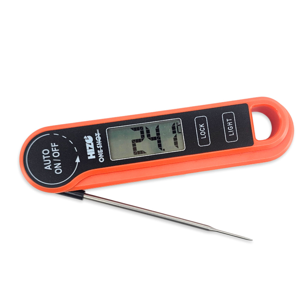 Hizo One-Shot Instant Read Thermocouple Technology Provides Speedy Response Time, Accuracy & Wide Temperature Ranges.