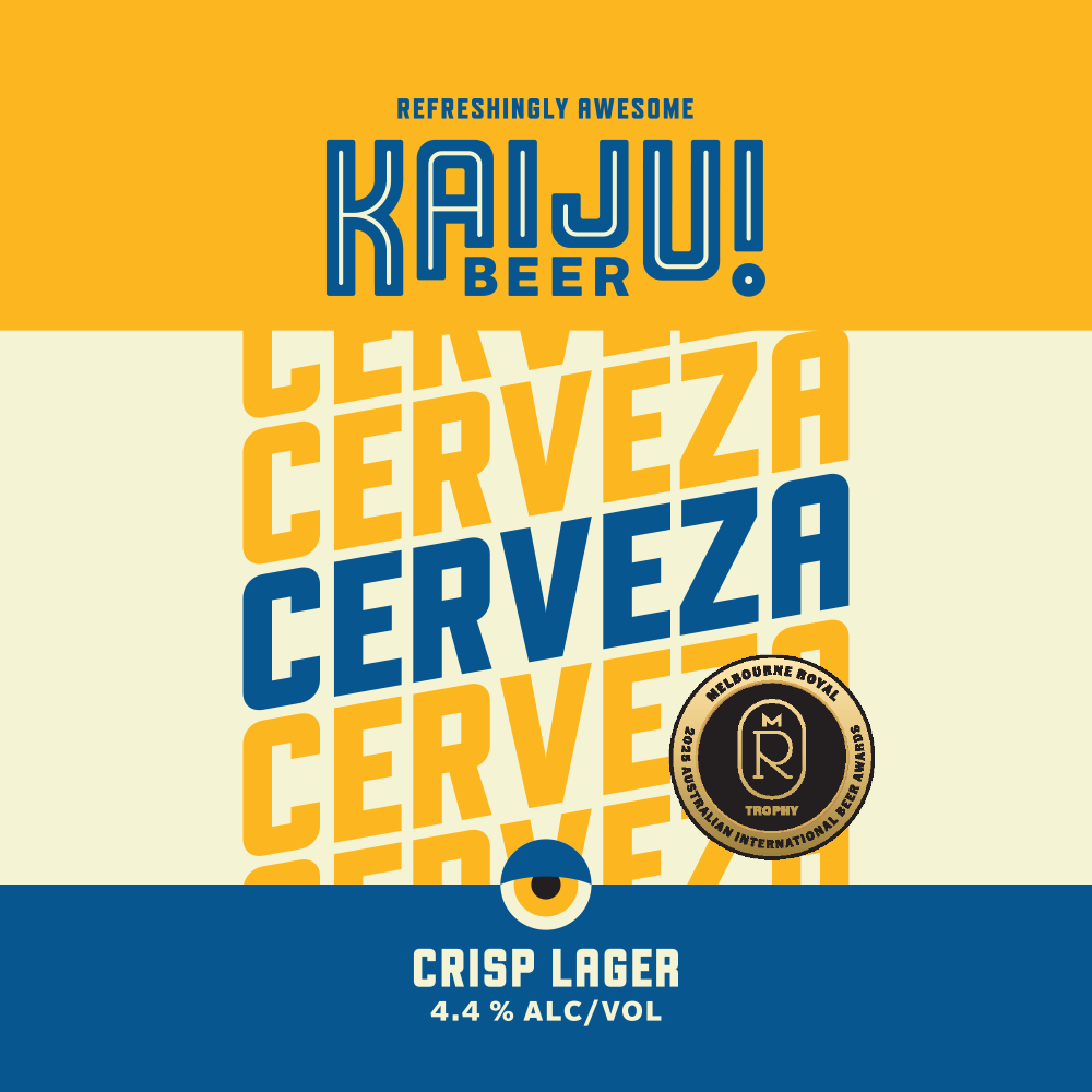 Award winning best Aussie Lager 2025 KAIJU CERVEZA