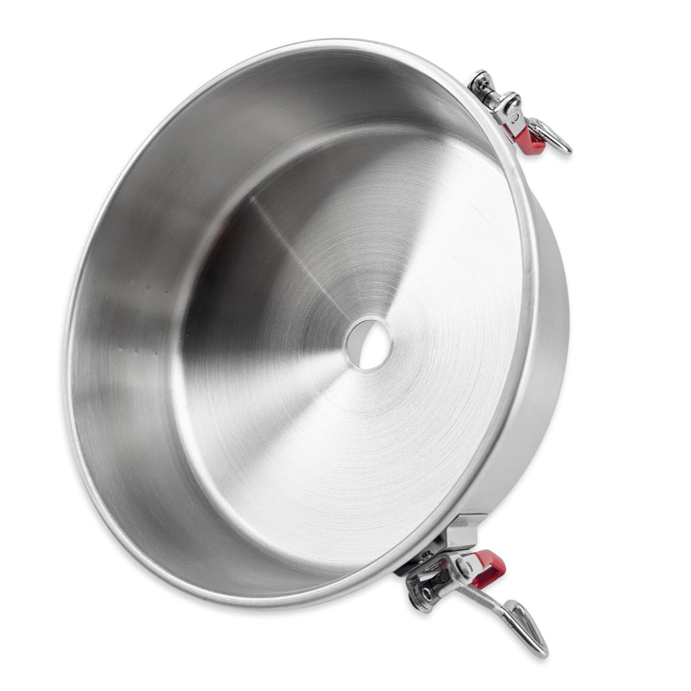 PolyPhoenix Lid Adaptor Top profile. Stainless Steel 304.