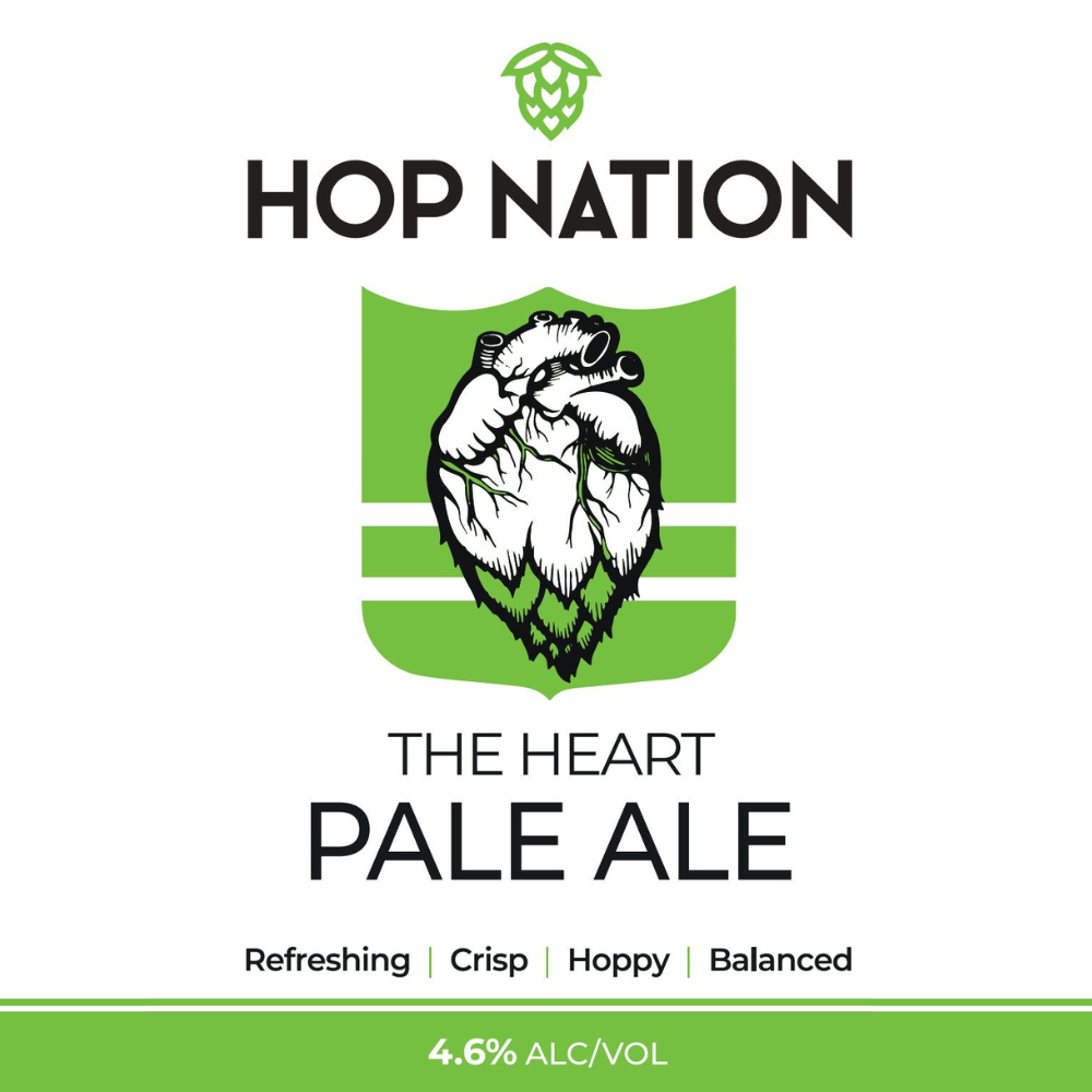 Hop Nation The Heart Pale Ale Tap Decal