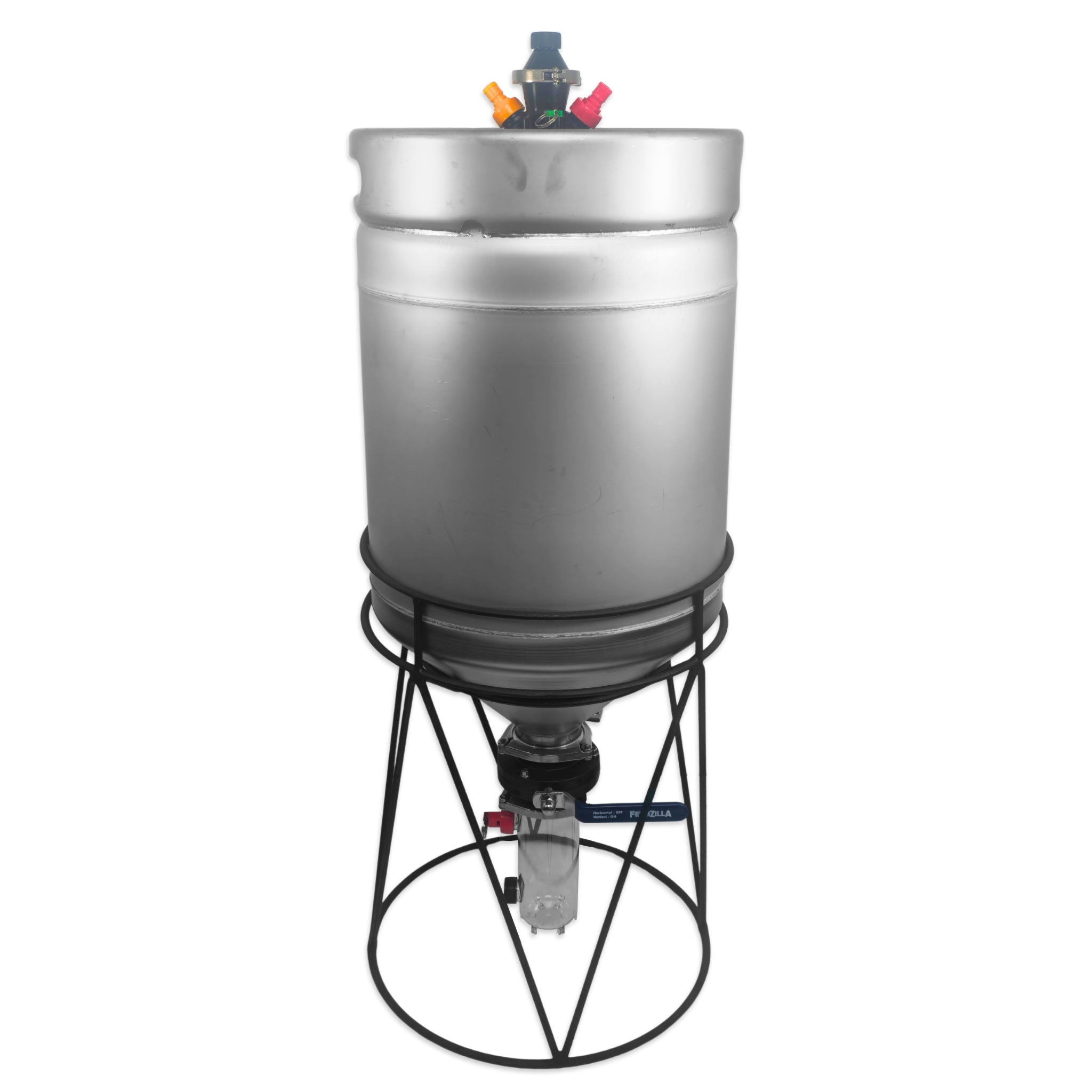 Stainless Steel Conical Kegmenter, the FermZilla Vulcan Pressure Fermenter.