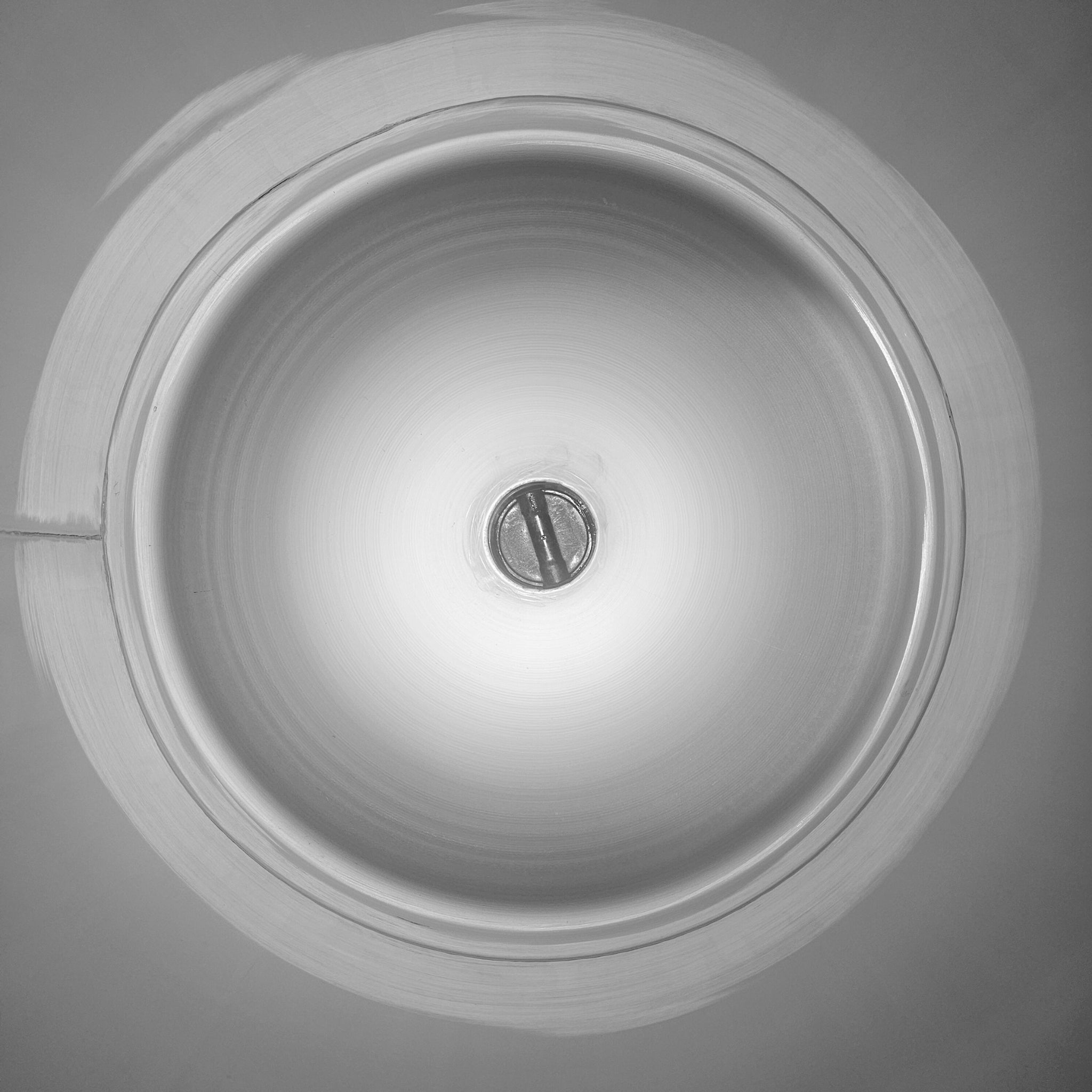 Inside close up of a Conical Kegmenters Machining. It is very difficult to get smooth edges inside a keg with such a small opening.