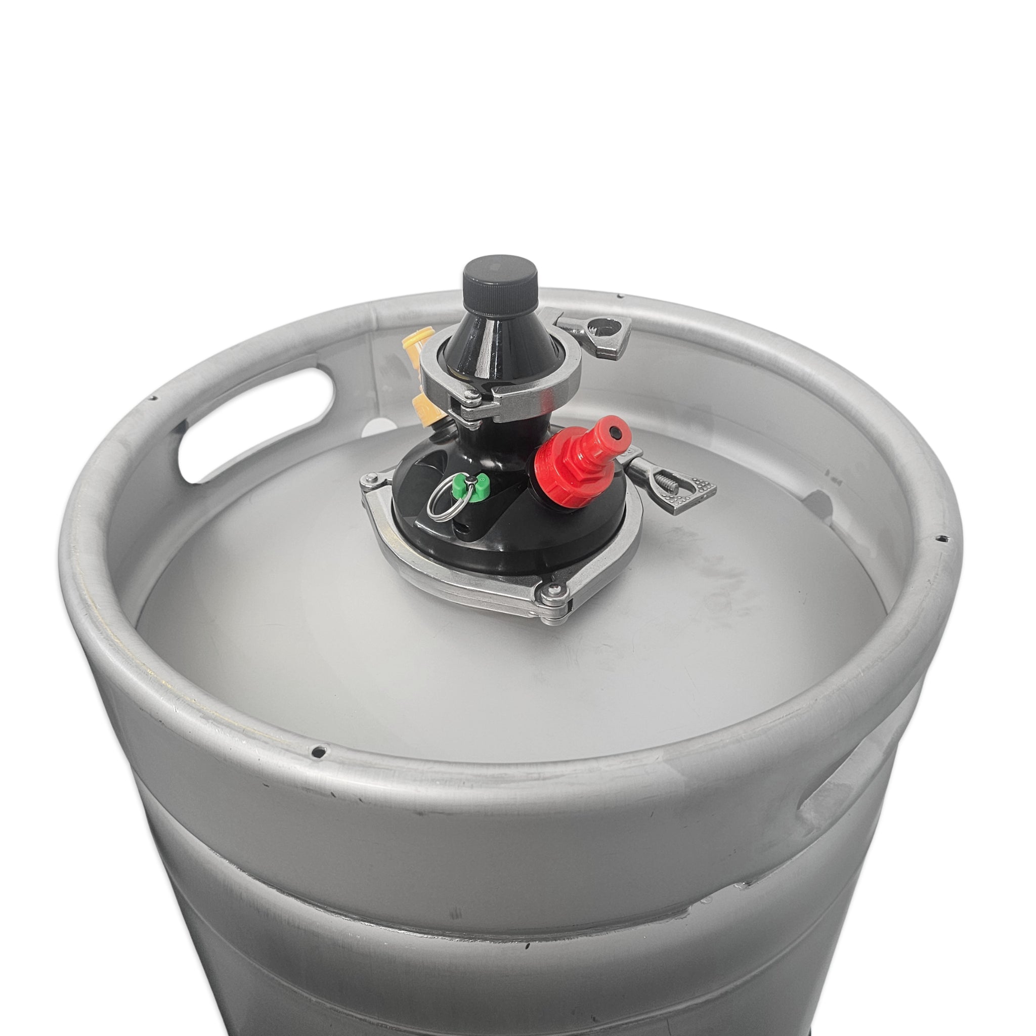 Top of Kegmenter with Carbonation Cap Lid.