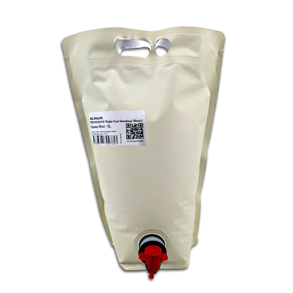 5L Bladder of Impressence Sweetener Blend 3 - For Sugar Free Sweetening of RTDs and Beverages