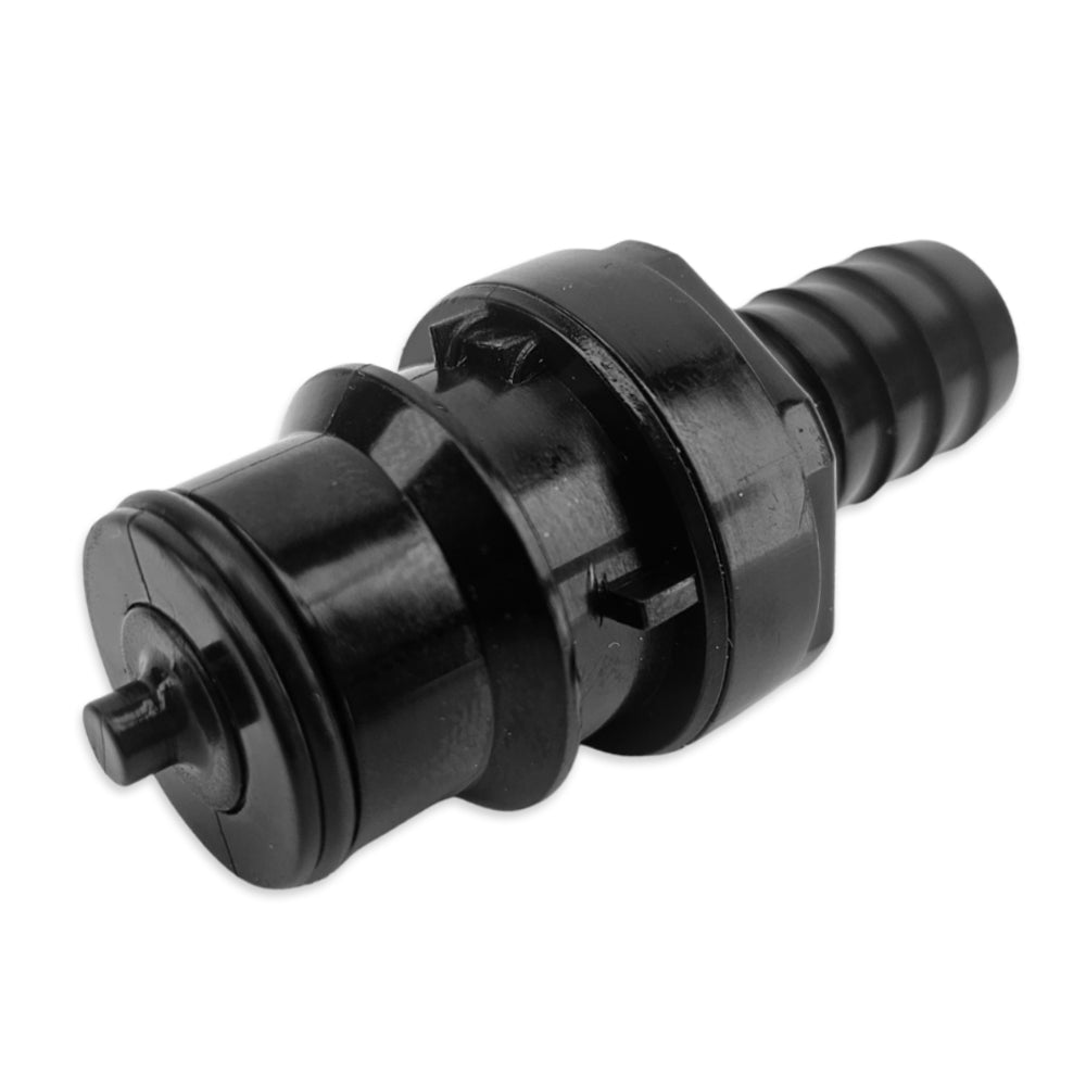 When not connected to another JoinTech Connector this will not allow any flow. Incredibly useful on Pump or Glycol systems.