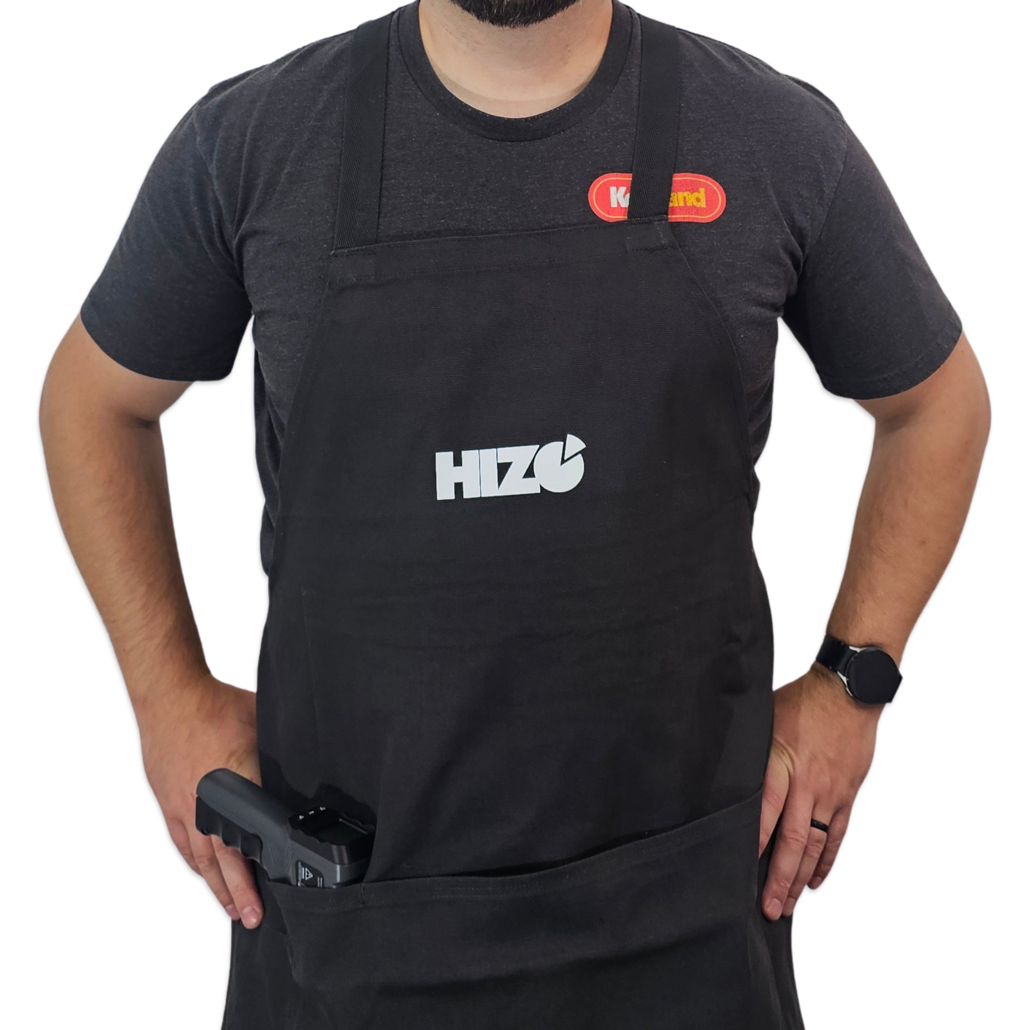 HIZO Deluxe Apron - ASColour Carrie Apron (Coal) OSFM