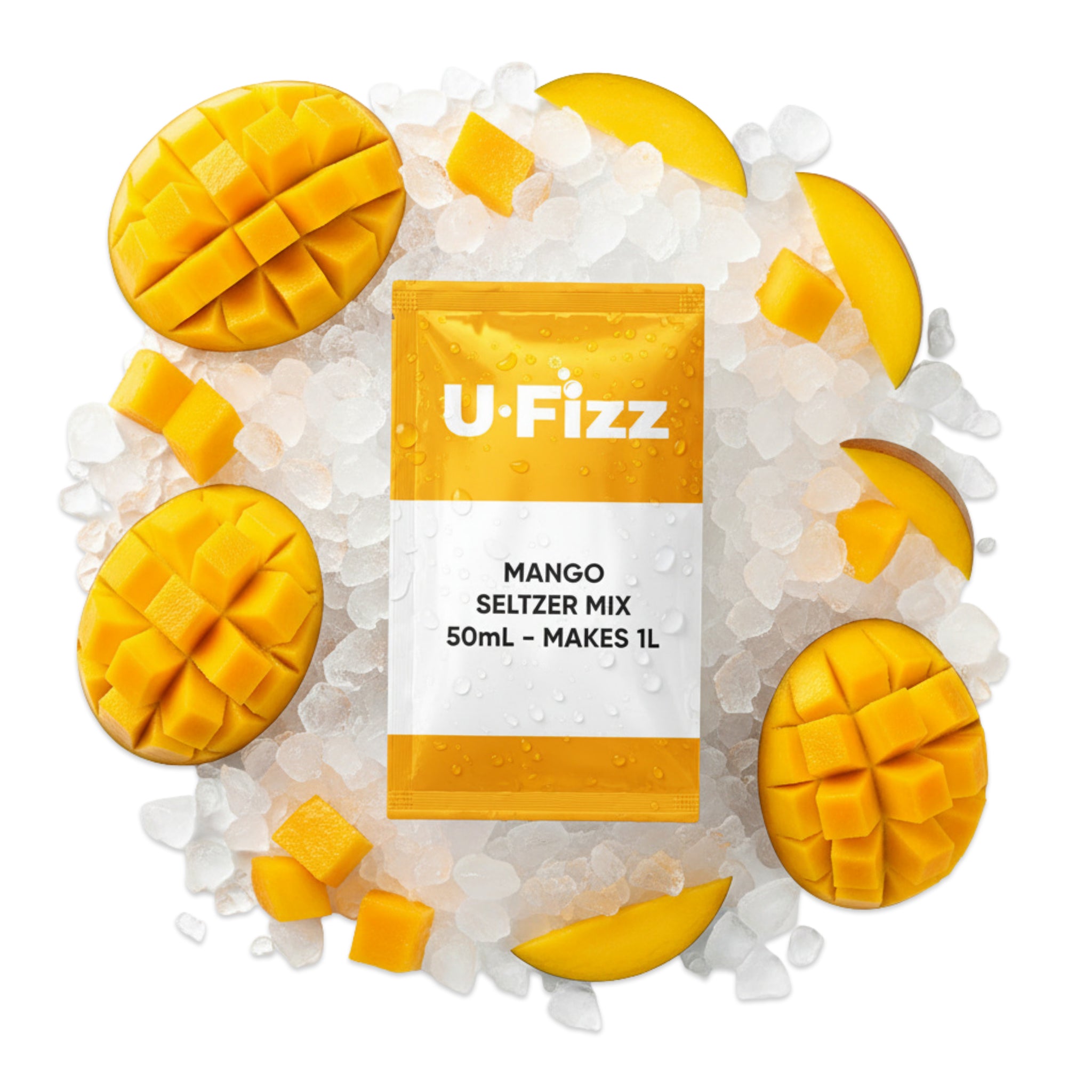 Makes 1L of ripe mango seltzer all within a guilt free sparkling beverage.