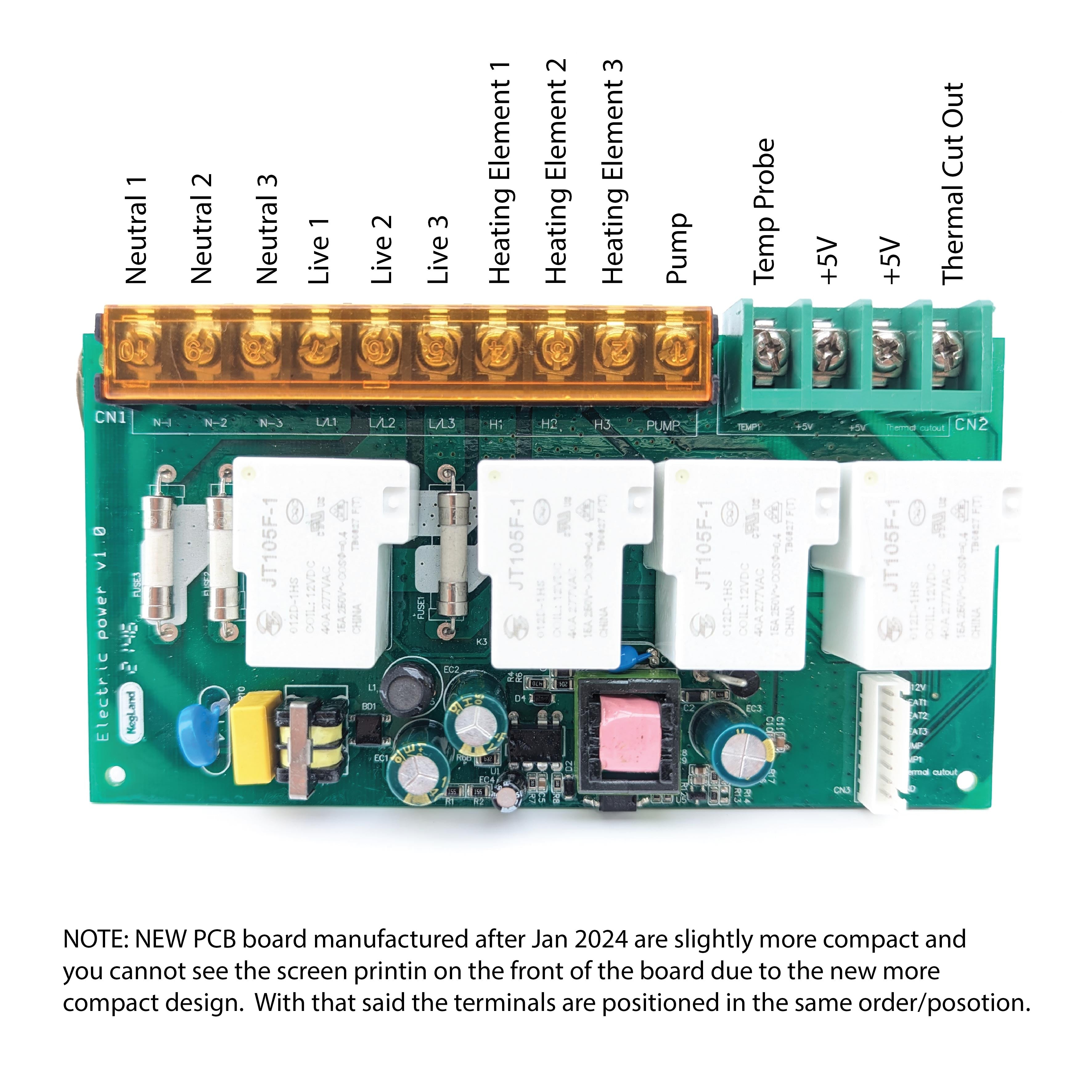 BrewZilla Brewery Main PCB board wiring