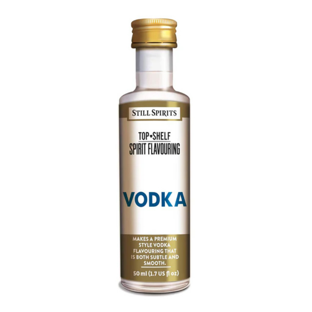 Still Spirits Top Shelf 50ml spirit flavouring - Makes 2.25L of premium vodka spirit.