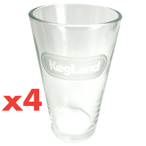 Beer Pint Glass 4pcs/pack - KegLand