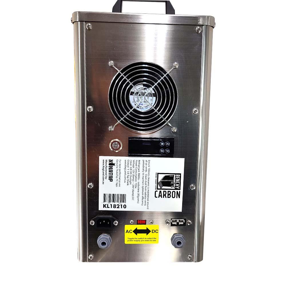 Benchy - Carbon - Double Taps Bench Top Keg Dispenser (Stainless FC Taps)12v/ 24v/240V - KegLand