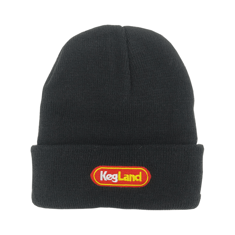 Black Beanie - KegLand Branded - Black - KegLand