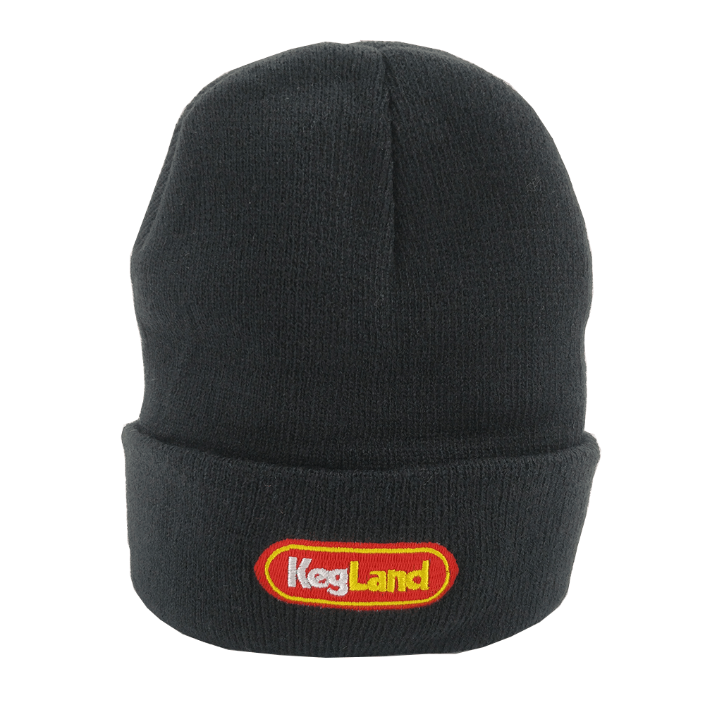 Black Beanie - KegLand Branded - Black - KegLand