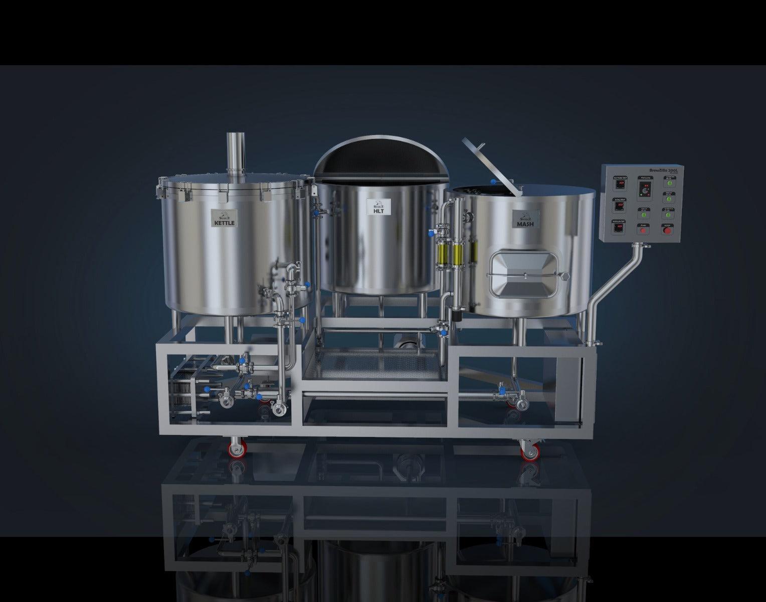BrewZilla 200L - 3 Vessel Micro - Brewery - KegLand