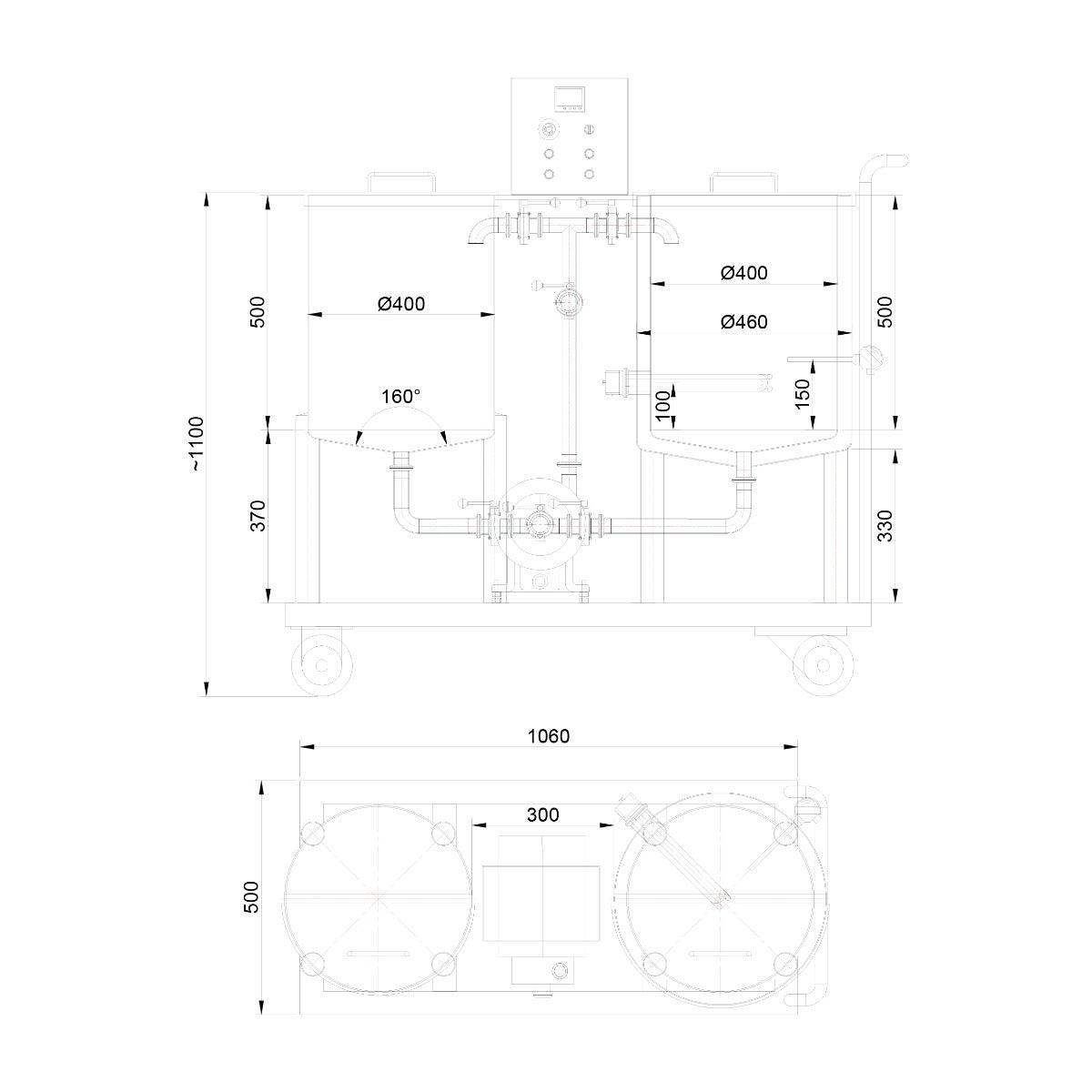 BrewZilla Micro - 50L Clean in Place (CIP) Cart - KegLand