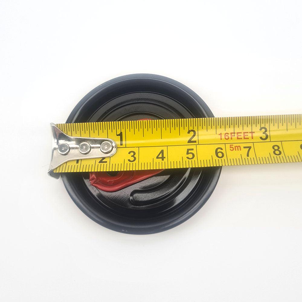 This black full aperture can lid is designed to suit all 202 style beverage cans that are manufactured by VISY and Orora. Available in 200 or 5000 quantities.