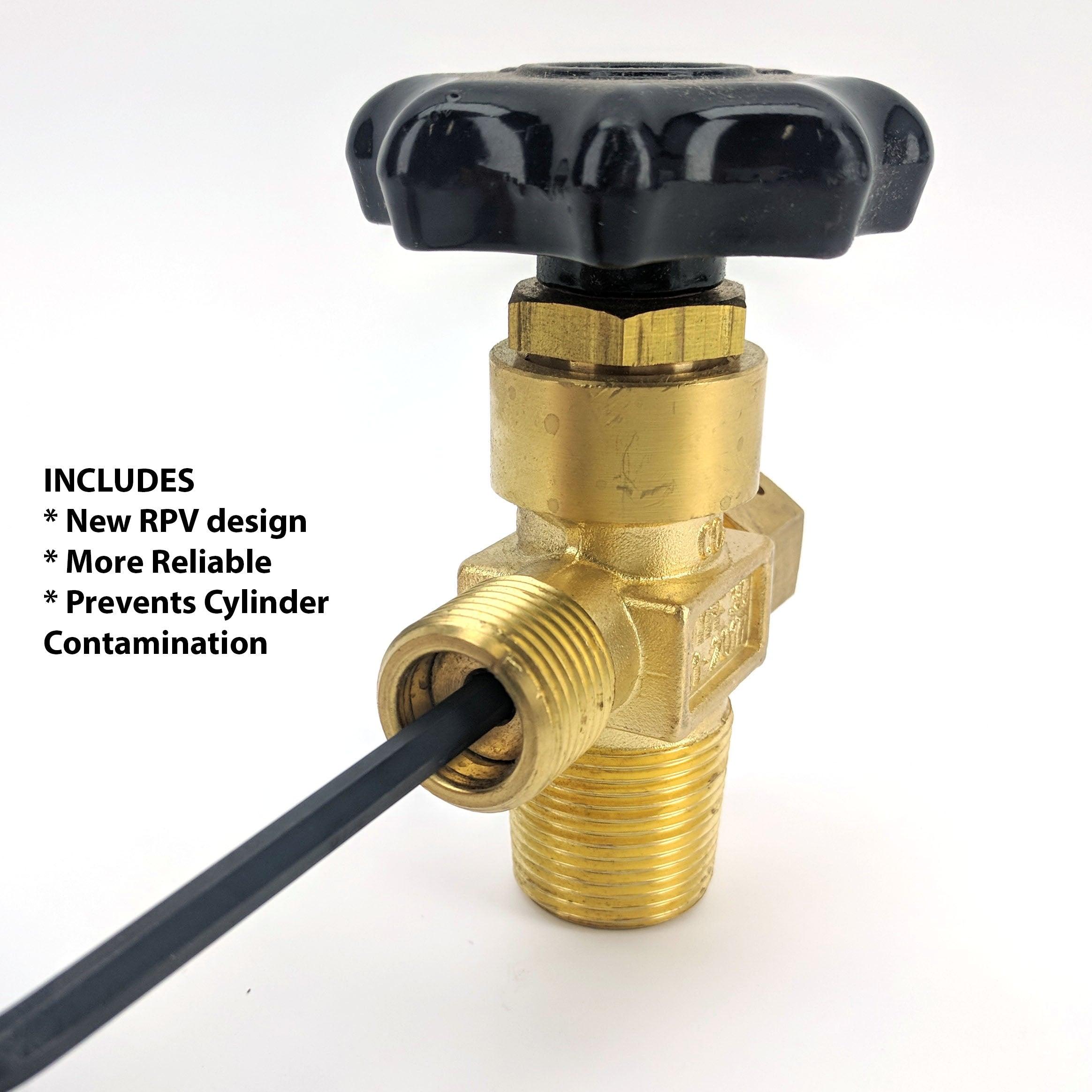 CO2 Cylinder Valve (with RPV) - KegLand