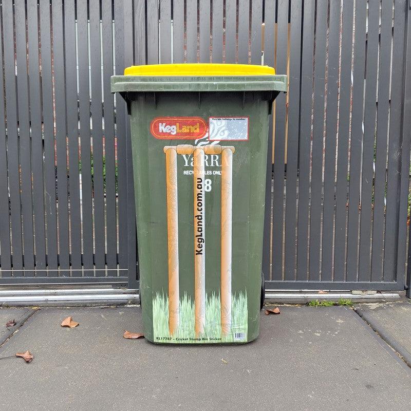 Cricket Stump Bin Sticker - KegLand