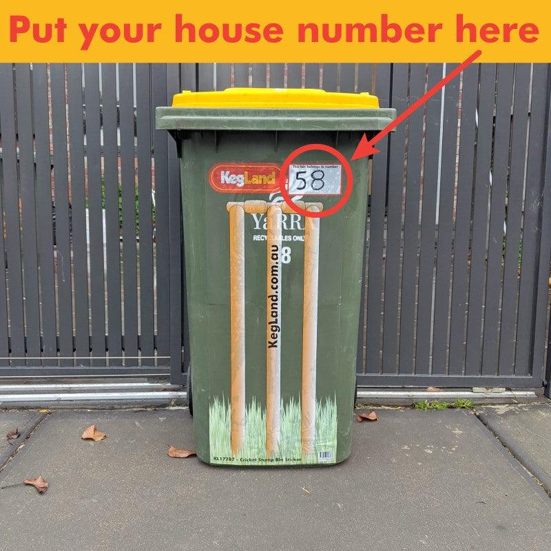 Cricket Stump Bin Sticker - KegLand