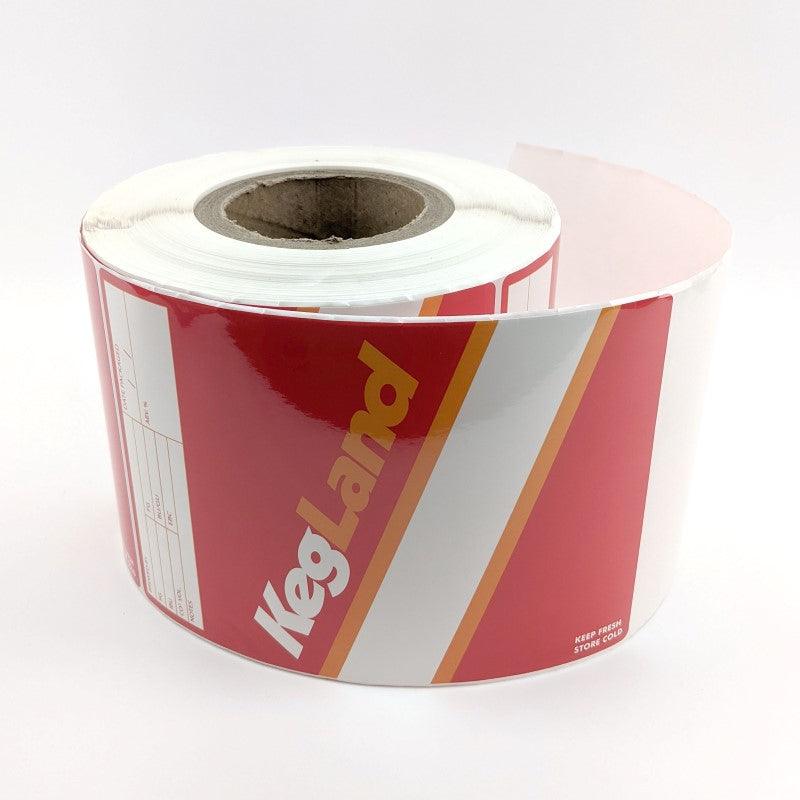Custom Digital Colour Printed Labels 1000pcs/Roll - 19cm x 8.5cm (suits bottles or 330ml cans) - KegLand