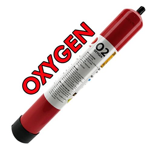 Disposable Gas Cylinder - 1.43L - 110Bar Oxygen - KegLand