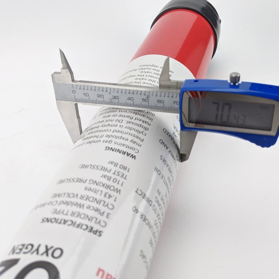 Disposable Gas Cylinder - 1.43L - 110Bar Oxygen - KegLand