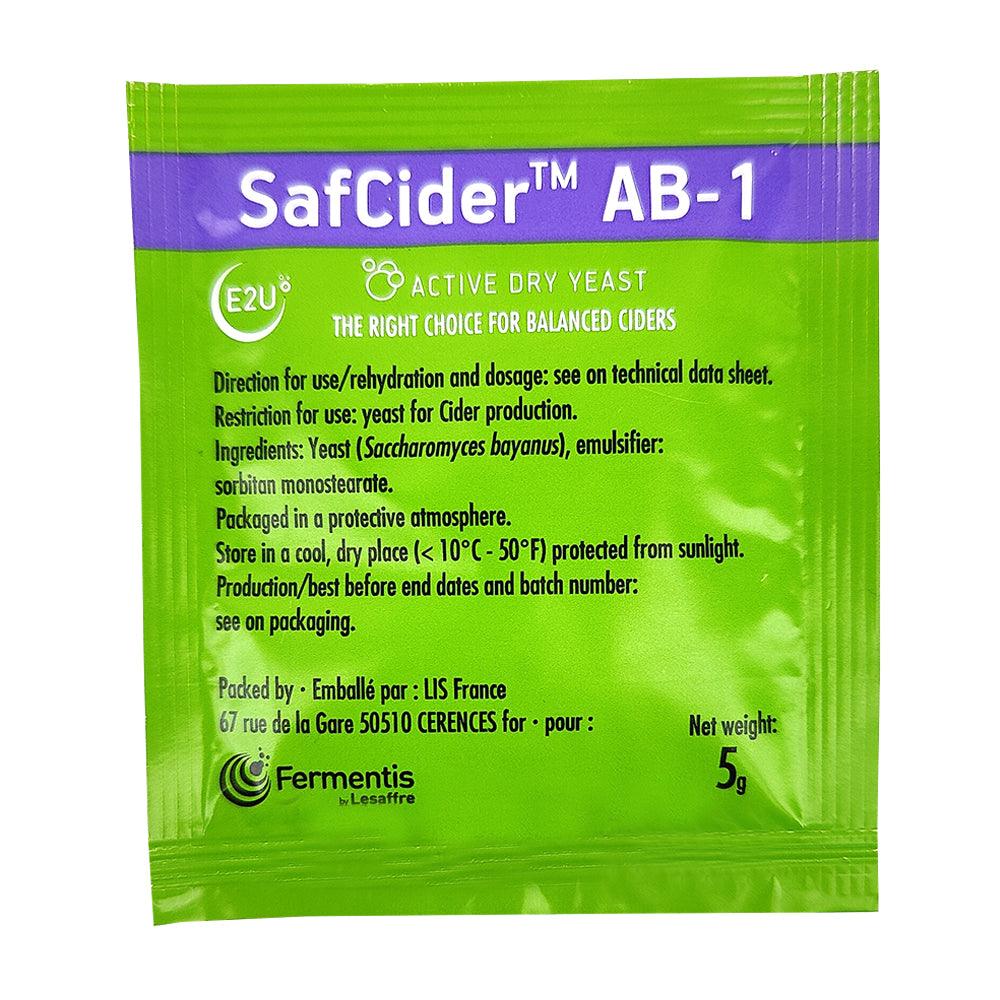 Fermentis SafCider - AB-1 x 5g Yeast - KegLand