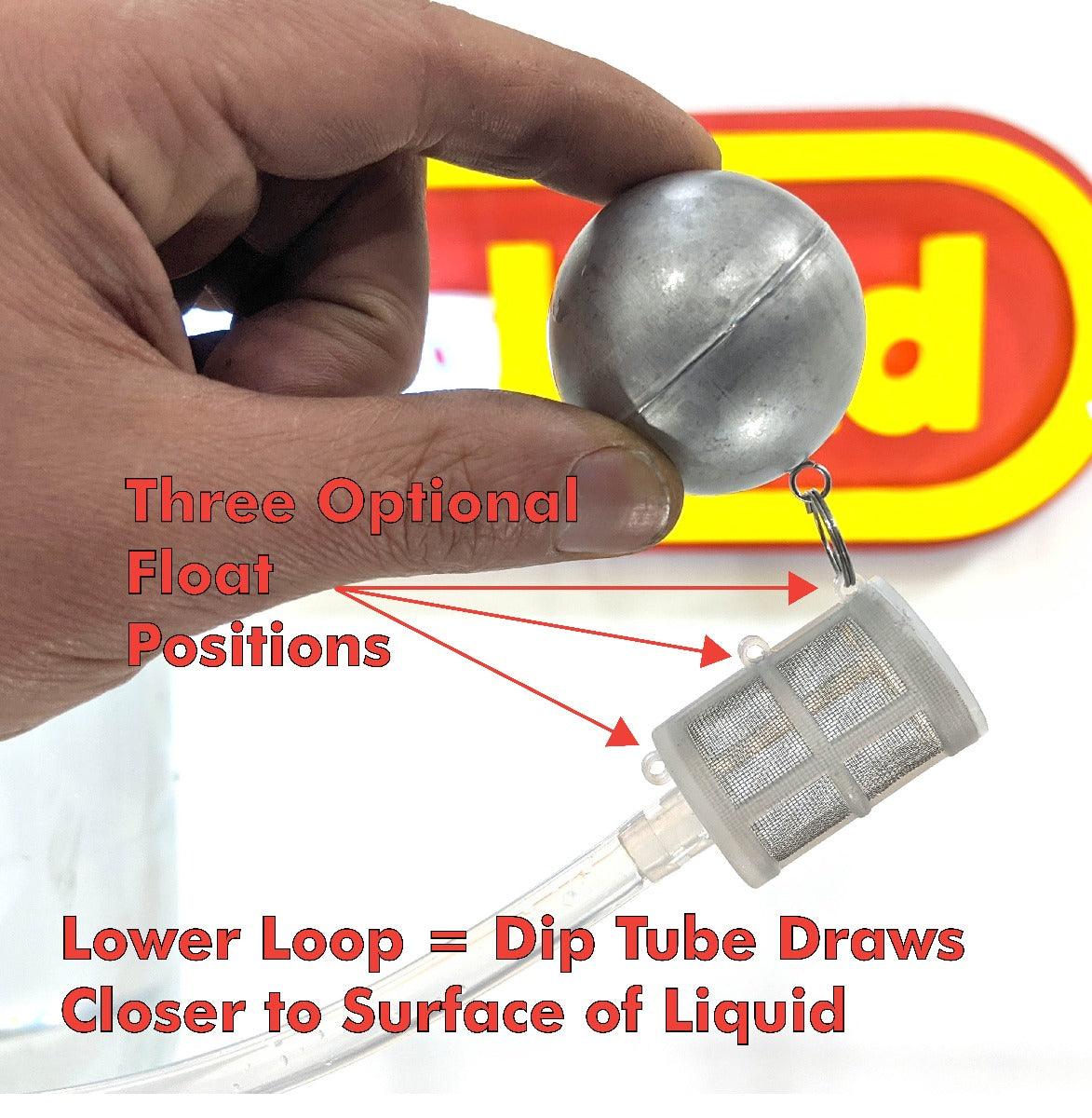Floating Dip Tube Filter(80 Mesh 304 Stainless) - For FermZilla or Kegmenter - KegLand
