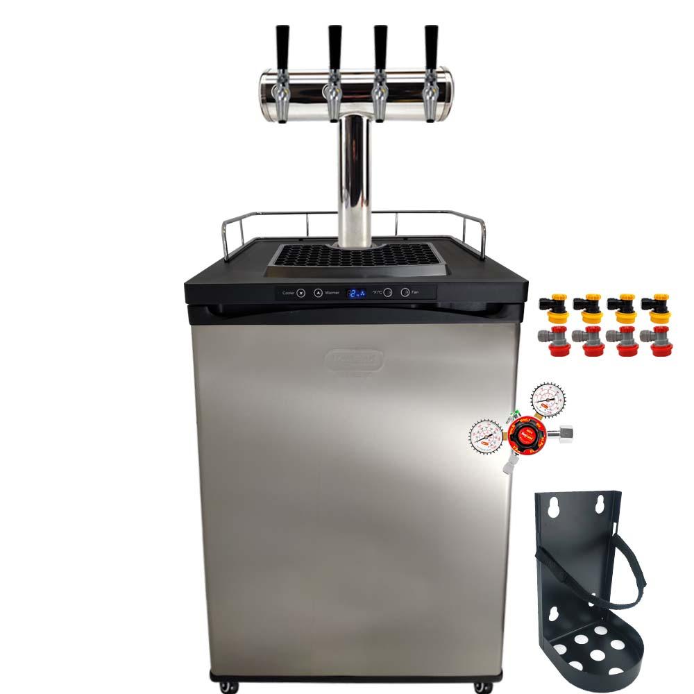 Four Tap T-Bar Series X Kegerator - Homebrew Draught Pack - KegLand