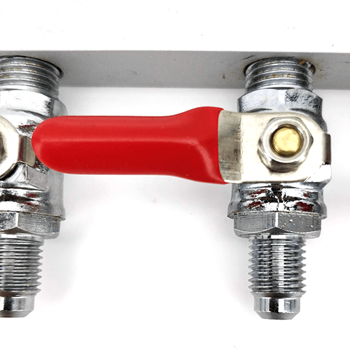 Gas Line Manifold Splitter 6 ways (MFL Thread) - KegLand