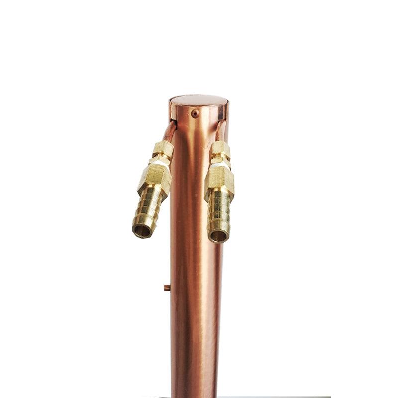 Gen2 - Alcoengine - Copper reflux Still with hose quick disconnects - KegLand