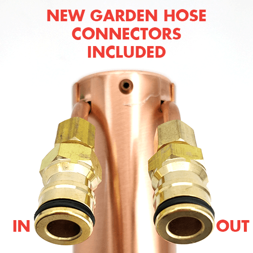 Gen2 - Alcoengine - Copper reflux Still with hose quick disconnects - KegLand