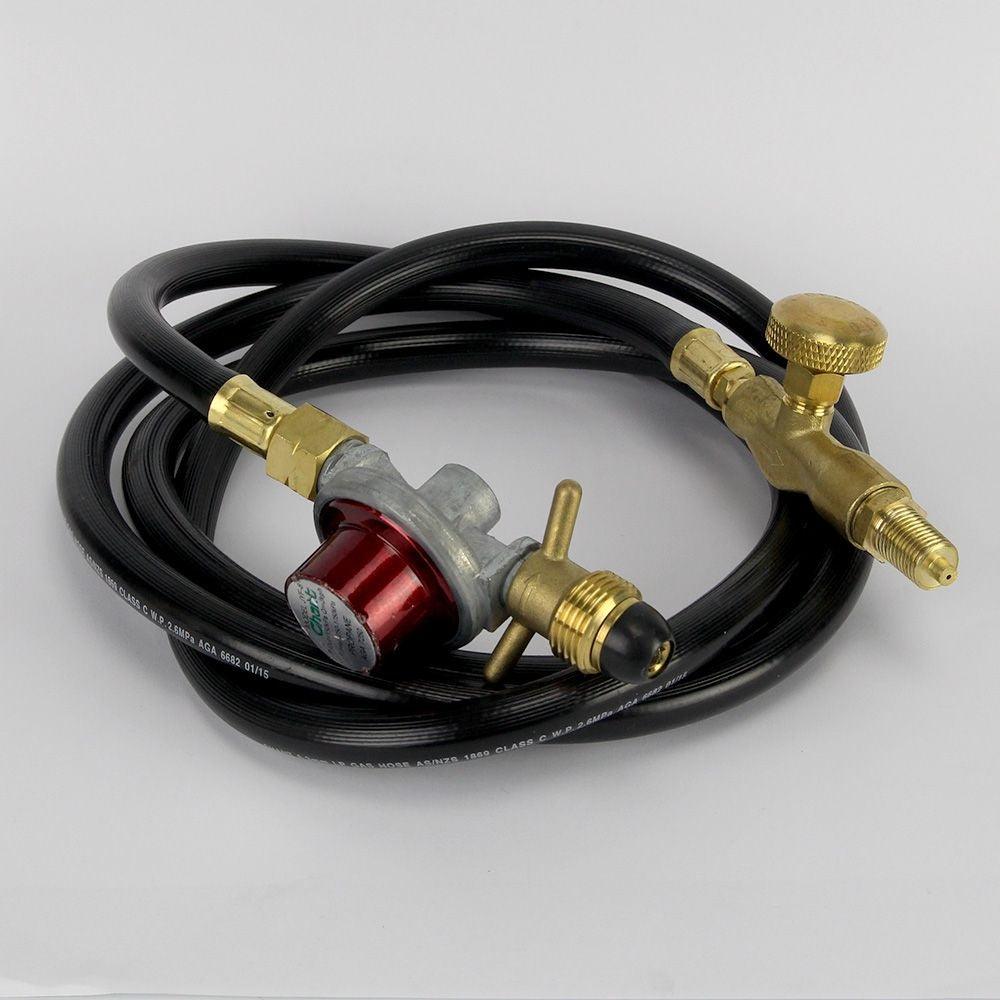 High Pressure LPG Burner kit + Needle Valve + HP Regulator - KegLand