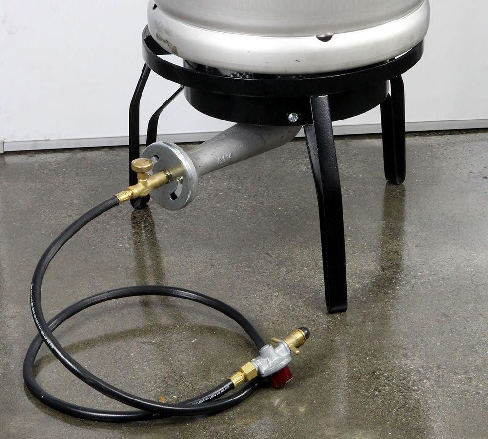 High Pressure LPG Burner kit + Needle Valve + HP Regulator - KegLand