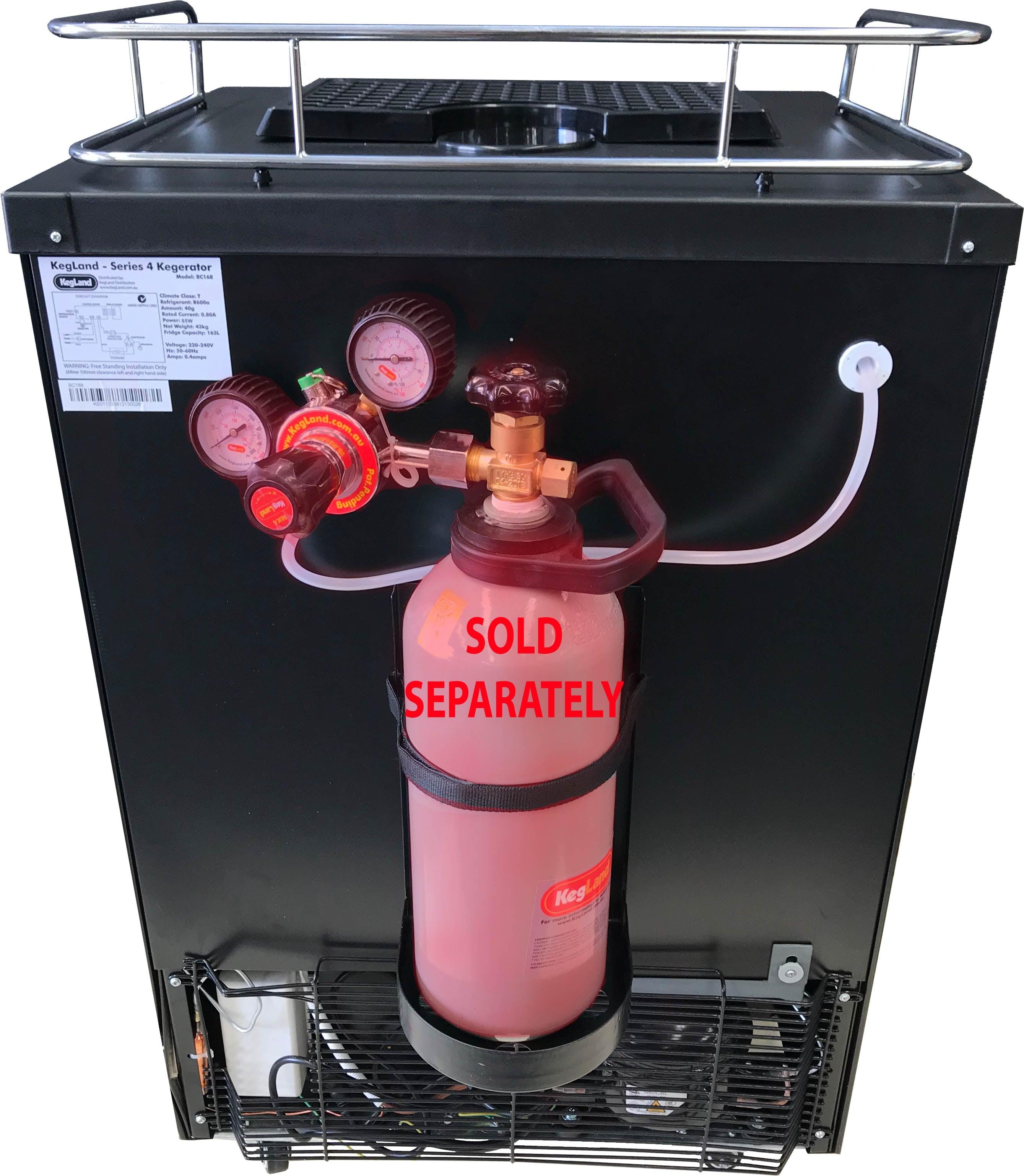 Kegerator - Series 4 -Fridge Only (guard rail, castors, shelf, drip tray) - KegLand