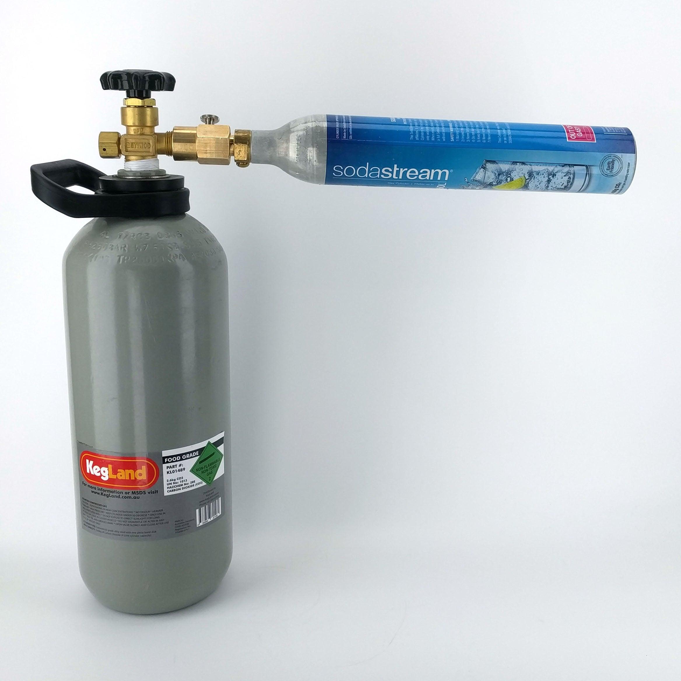 KegLand Sodastream Filling Adaptor with Bleed Valve (AUS Thread) - KegLand