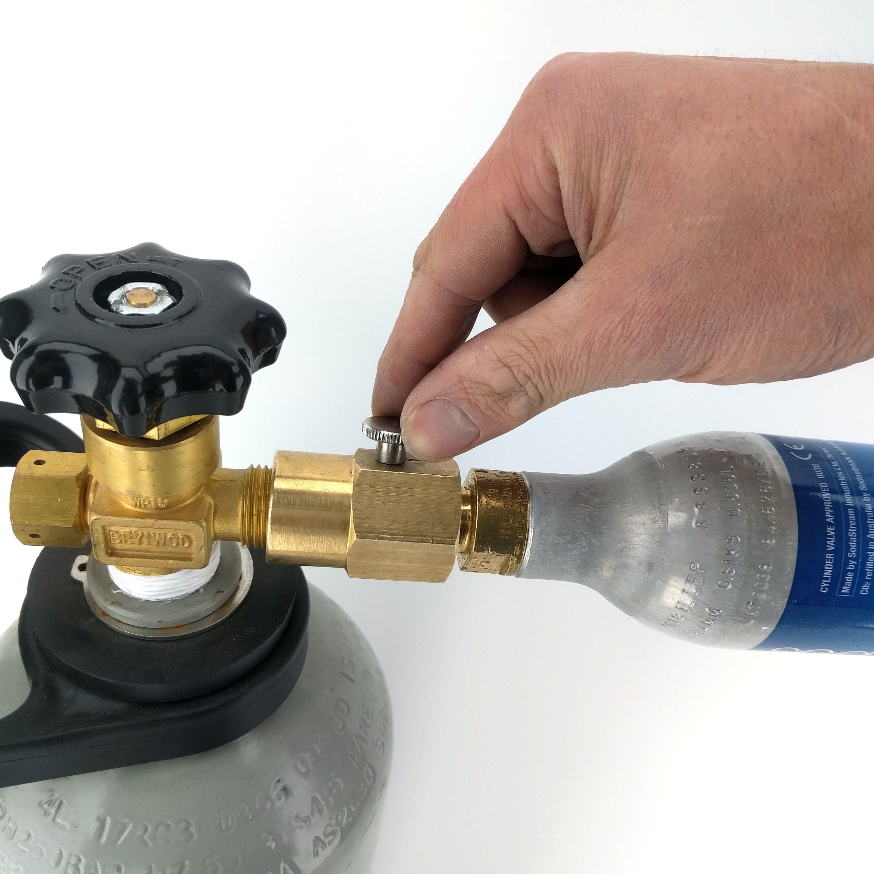 KegLand Sodastream Filling Adaptor with Bleed Valve (AUS Thread) - KegLand