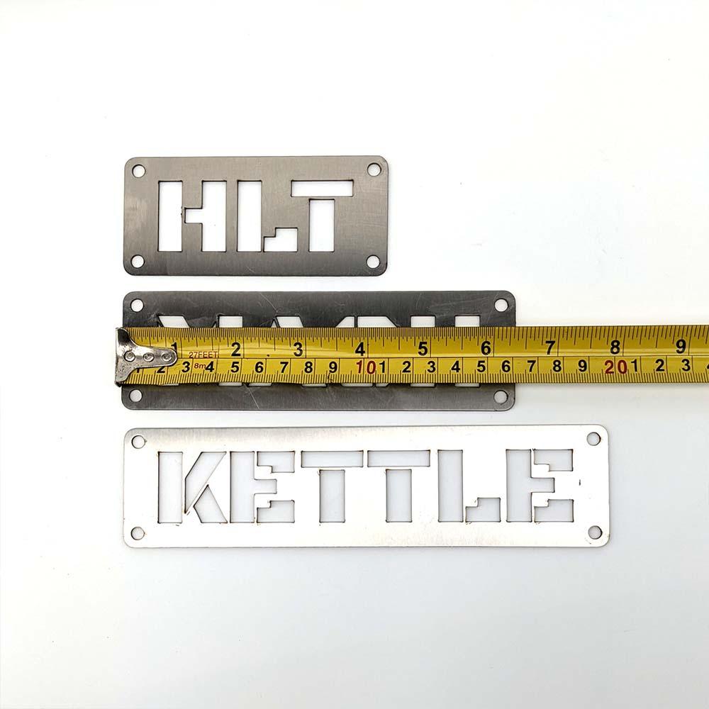 Laser Cut Brewery Labels - MASH, HLT, KETTLE - KegLand