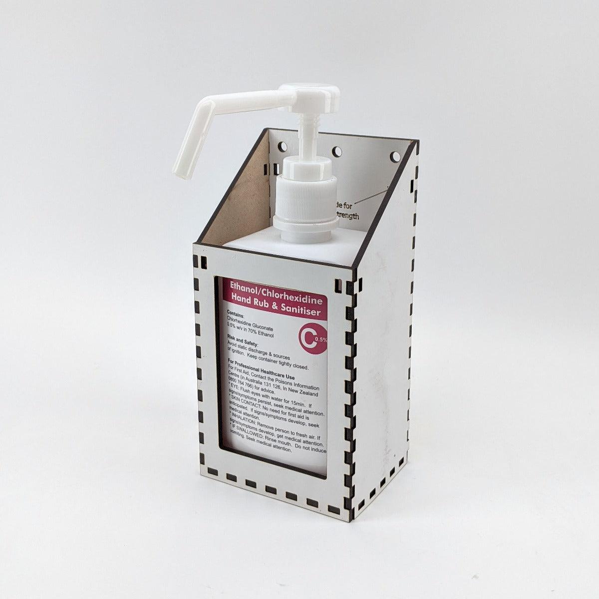 Laser Cut MDF Bottle Holder for Chlorhexidine Spray - KegLand