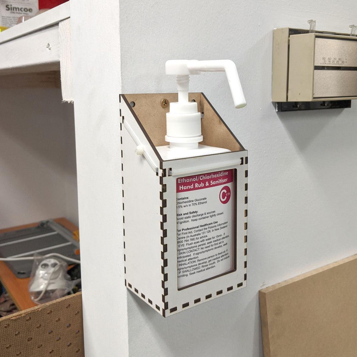 Laser Cut MDF Bottle Holder for Chlorhexidine Spray - KegLand