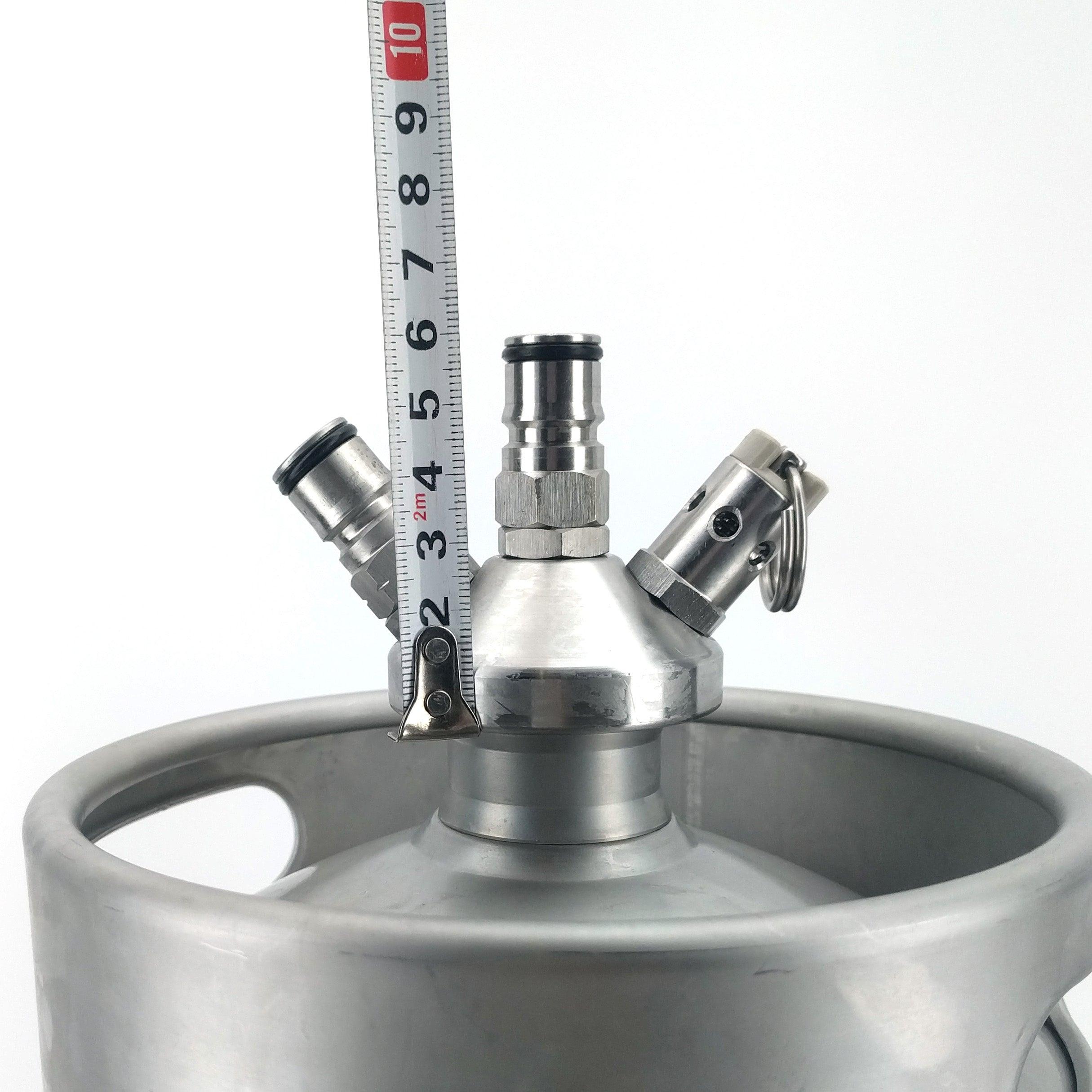 Mini Keg - Ball Lock Tapping Head with 8mm silicone hose - KegLand